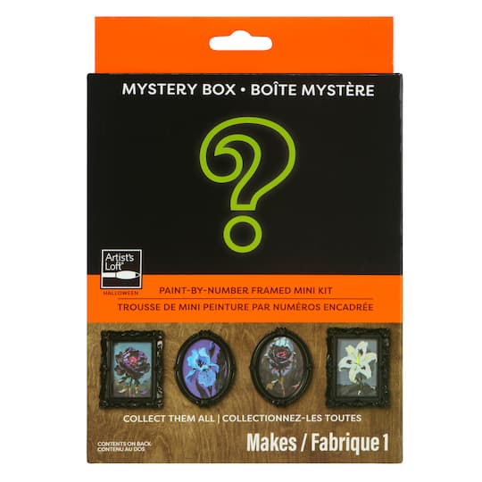 Mystery Dark Flower Paint-by-Number Framed Mini Kit by Artist's Loft®